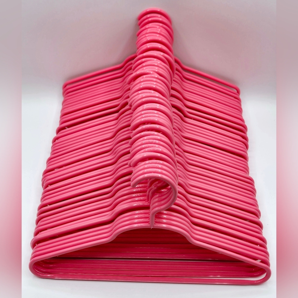 Closet Hangers Little Girl Pink 51 Total - Picture 2 of 3